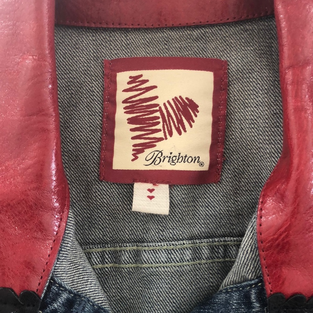 Women’s Brighton denim jean jacket M/L - Picture 3 of 4